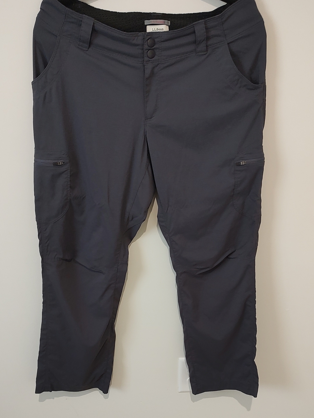 Simple Cargo Charcoal Black Roll Up Pants Active Wear Gorpcore Outdoors Beach